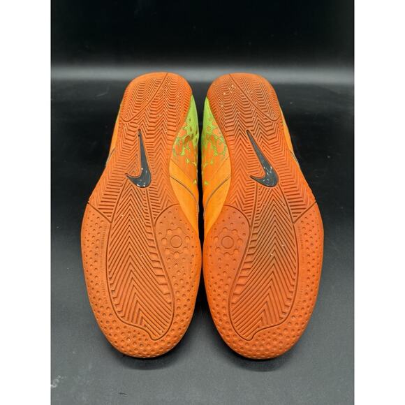 Nike Elastico II Indoor Soccer Futbal Shoes Mens Size 10.5 Orange Yellow